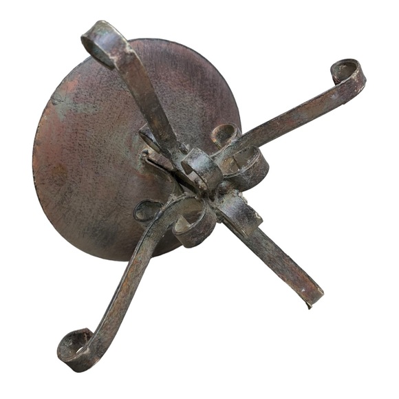 Antique Iron Shabby Victorian Parasol Candle Holder - Picture 6 of 12